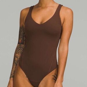 NWT lululemon align bodysuit in java. Size 14
